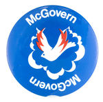 RARE 3" "McGOVERN" PEACE DOVE FLYING.