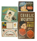 "CHARLIE McCARTHY" BOXED GAMES.