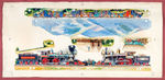 “NABISCO EXCITING SCENES IN HISTORY DRIVING THE GOLDEN SPIKE” ORIGINAL ART FOR PREMIUM.