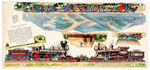“NABISCO EXCITING SCENES IN HISTORY DRIVING THE GOLDEN SPIKE” ORIGINAL ART FOR PREMIUM.
