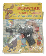 "PARK’S BULLWINKLE TARGET GAME FEATURING DUDLEY DO-RIGHT WITH CORKEE GUN."