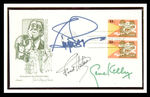 FRED ASTAIRE/GINGER ROGERS/GENE KELLY SIGNED FIRST DAY COVER.
