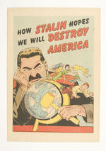 HOW STALIN HOPES WE WILL DESTROY AMERICA 1951 PICTORIAL MEDIA.