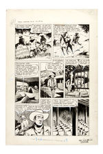 "JOHN WAYNE ADVENTURE COMICS" #17 ORIGINAL ART FOR FULL COMIC BOOK STORY.