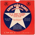 WORLD WAR II "KNOW YOUR PLANES PLANE-O-GRAPH" WITH SLEEVE.