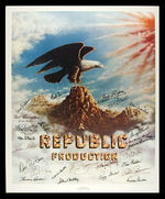 "THE STARS OF REPUBLIC PICTURES" AUTOGRAPHED POSTER.