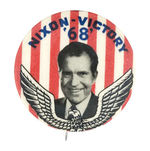 SCARCE "NIXON-VICTORY '68."