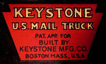 “KEYSTONE PACKARD” PRESSED STEEL SIT-AND-RIDE U. S. MAIL TRUCK.