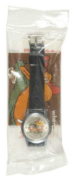 "GEORGE OF THE JUNGLE" 1972 WRIST WATCH WITH PAPERS/PACKAGING.