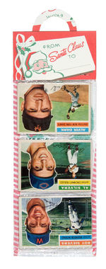 CHRISTMAS RACK PACK WITH 12 TOPPS 1956 BASEBALL CARDS.