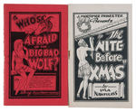"THE NITE BEFORE X-MAS/WHO'S AFRAID OF THE BIG BAD WOLF?" 16-PAGER PAIR.
