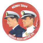 "KERRY 2004 - AMERICA NEEDS ANOTHER JFK" JUGATE BY BRIAN CAMPBELL.