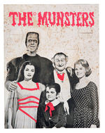 "THE MUNSTERS" RING SET & VENDING MACHINE DISPLAY CARD.