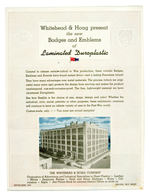 WHITEHEAD & HOAG PRODUCT PROMOTION MATERIALS 1940s-1950s FROM THE HAKE COLLECTION.
