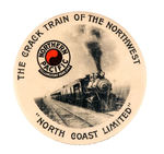 "NORTHERN PACIFIC - THE CRACK TRAIN OF THE NORTHWEST" MIRROR.