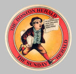SUPERB COLOR "THE BOSTON HERALD" MIRROR.