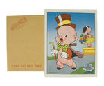 PORKY PIG – WARNER BROS./DELL COMICS PREMIUM PICTURE WITH ENVELOPE.
