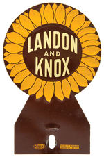 “LANDON AND KNOX” EMBOSSED METAL LICENSE ATTACHMENT.