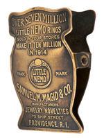"LITTLE NEMO RINGS" PROMOTIONAL BRASS CLIP.