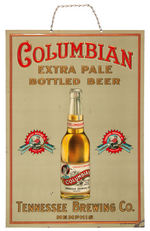 "COLUMBIAN EXTRA PALE BOTTLED BEER" TIN SIGN.