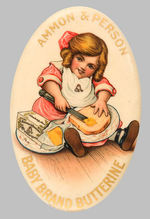"AMMON & PERSON BABY BRAND BUTTERINE" SUPERB COLOR RARITY.
