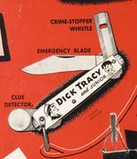 "DICK TRACY POCKET KNIFE" STORE DISPLAY CARD.