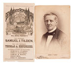 SAMUEL TILDEN 1876 CAMPAIGN TICKET AND CABINET PHOTO.