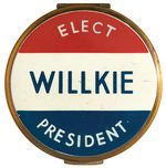 “ELECT WILLKIE PRESIDENT” BRASS COMPACT.