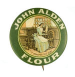 "JOHN ALDEN FLOUR" EARLY HISTORICAL CHARACTER MULTICOLOR.