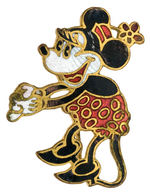 "MICKEY MOUSE JEWELRY" ORIGINAL BOX AND MINNIE MOUSE ENAMEL PIN.
