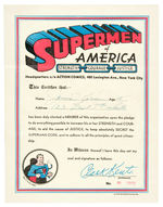 "SUPERMEN OF AMERICA" 1939 CLOVERLEAF DAIRY CLUB LOT.