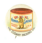 "CUDAHY PACKING CO. - REX VIENNA SAUSAGE" CHOICE COLOR SHOWING PRODUCT CAN.