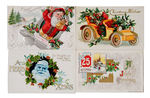 CHRISTMAS EMBOSSED POST CARDS.