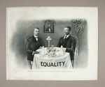 BOOKER T. WASHINGTON & THEODORE ROOSEVELT HISTORIC "EQUALITY" PRINT.