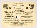 W&H LONDON CELLO GAME SCORER FOR "MOLASSINE."