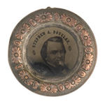 DOUGLAS – JOHNSON LARGE 'DOUGHNUT' 1860 FERROTYPE.