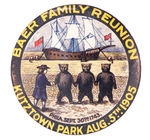 POCKET MIRROR FOR "BAER FAMILY REUNION" WITH WILLIAM PENN THEME.
