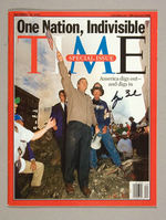 TIME MAGAZINE 9/11 SPECIAL W/BUSH AUTOGRAPH.