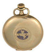 "SOCIALIST PARTY WORKERS OF THE WORLD" GOLD-PLATED POCKETWATCH.