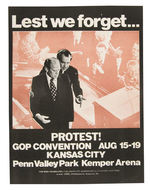ANTI-FORD GOP CONVENTION YIPPIE PROTEST POSTER.