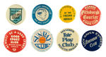 NEWSPAPER CLUB BUTTON COLLECTION FROM THE POTTER COLLECTION.