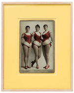 OPERA SINGER/VAUDEVILLE SISTERS LARGE PHOTO CABINET CARDS.