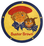"BUSTER BROWN" ROUND STORE DISPLAY RUG.
