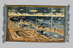 "A CENTURY OF PROGRESS - CHICAGO 1933" TAPESTRY.