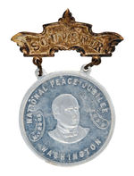 McKINLEY AND "PEACEMAKERS" 1899 PEACE JUBILEE BADGE.