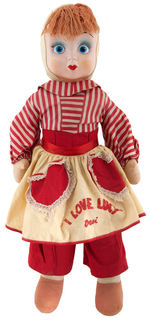"I LOVE LUCY" LUCILLE BALL LARGE RAG DOLL.