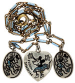 "MINNIE MOUSE" STERLING SILVER NECKLACE BY COHN & ROSENBERGER.