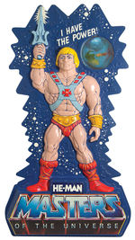 “MASTERS OF THE UNIVERSE HE-MAN” DOUBLE-SIDED STORE DISPLAY.