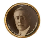 RARE WILSON PORTRAIT BUTTON "PRESIDENT OF THE AMERICAN RED CROSS."