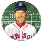 JOHN KERRY IN RED SOX UNIFORM BRIAN CAMPBELL LIMITED EDITION BUTTON.